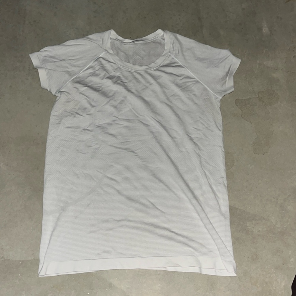 White Lululemon swiftly tech, long length